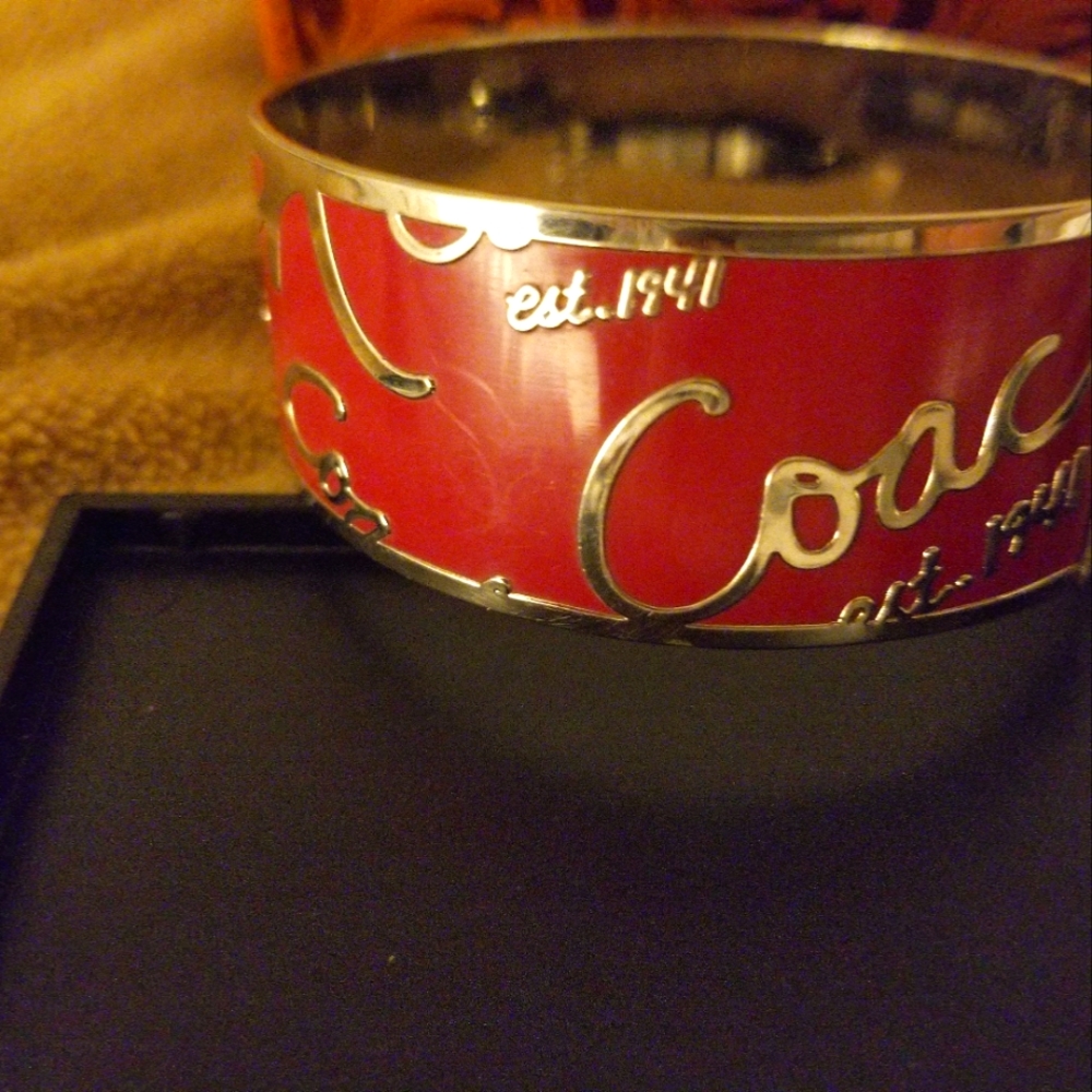 Coach magenta bracelet